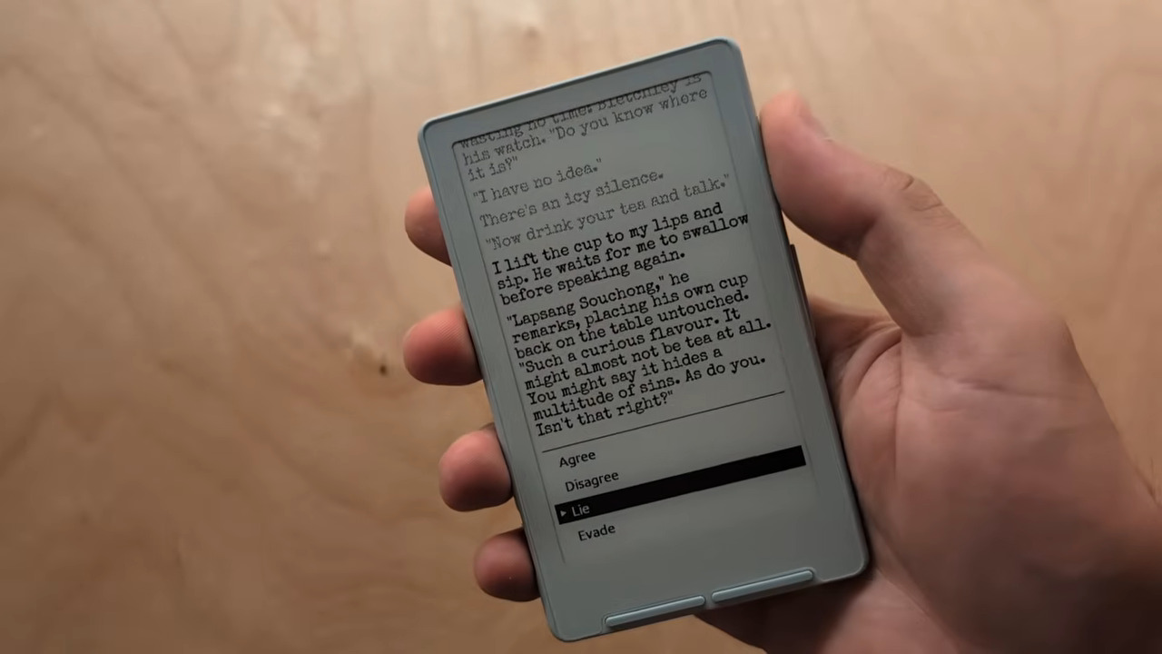 eeink Provides eInk, ESP32 Powered Text Adventures