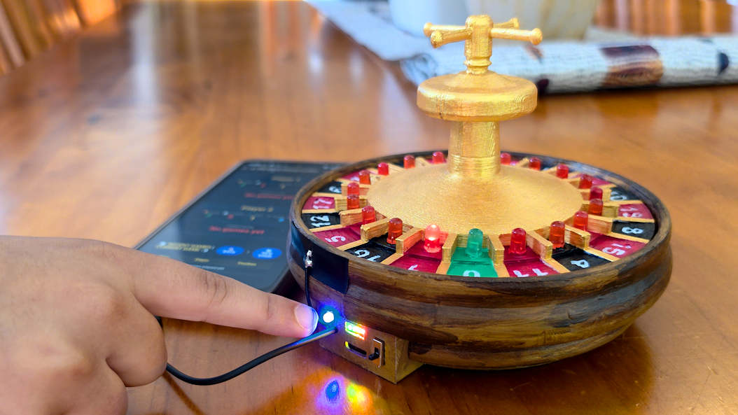 ESP32-driven Roulette Wheel Could Have Used a 555, but That Didn’t have WiFi