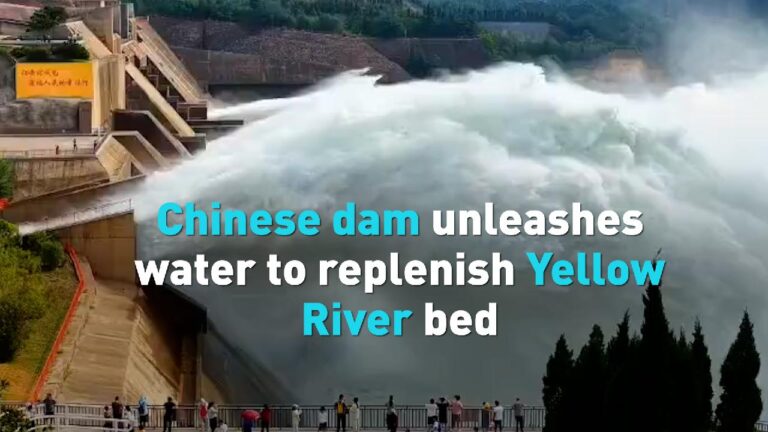 Chinese dam unleashes water to replenish Yellow River bed