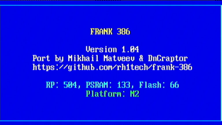 A 386 PC For Your RP2350