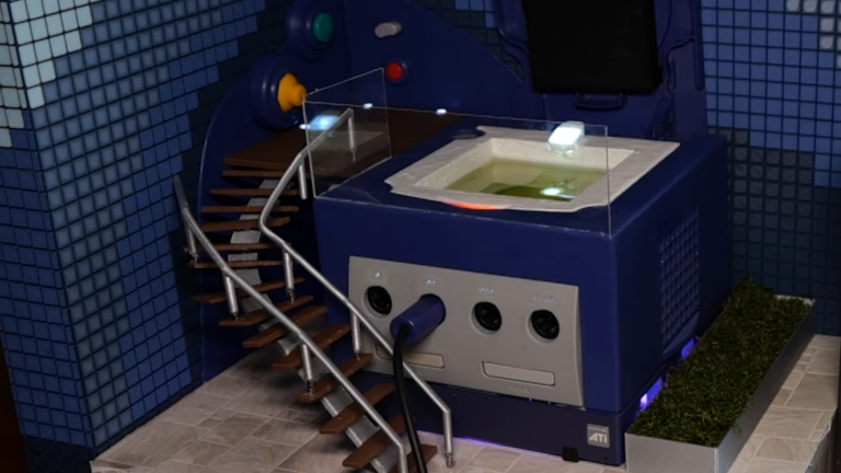 Game Cube Hot Tub Animation Brought Into Real World
