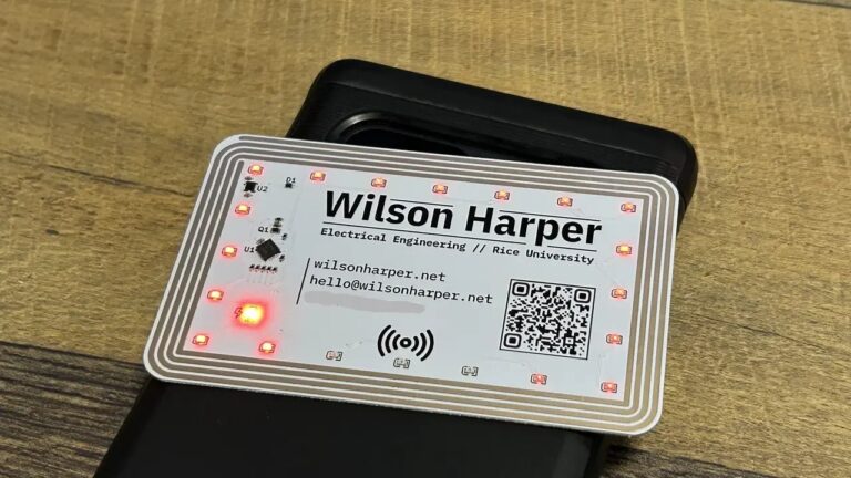 Building An Energy-Harvesting Business Card
