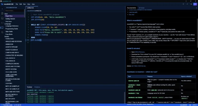 Write 2D and 3D Games in Modern MoonBASIC