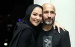 قاب عاشقانه مارال بنی‌آدم و علی سرابی پشت صحنه تئاتر آرش+عکس
