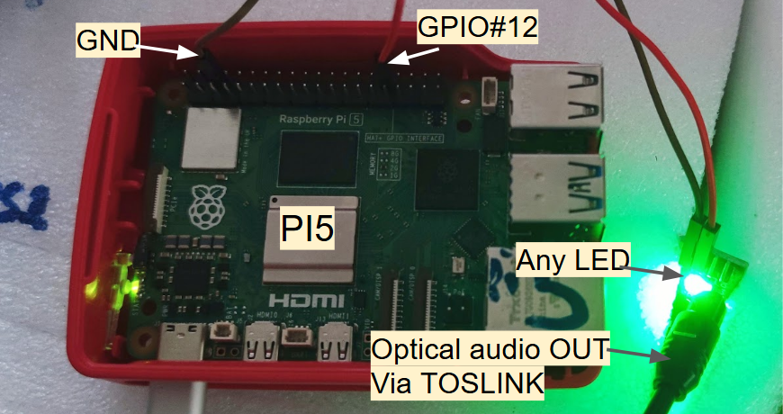 Pi 5 Becomes ALSA-Compatible TOSLINK Sound Card