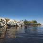 Researchers install 3D-printed seawall tiles to support coastal protection and marine life