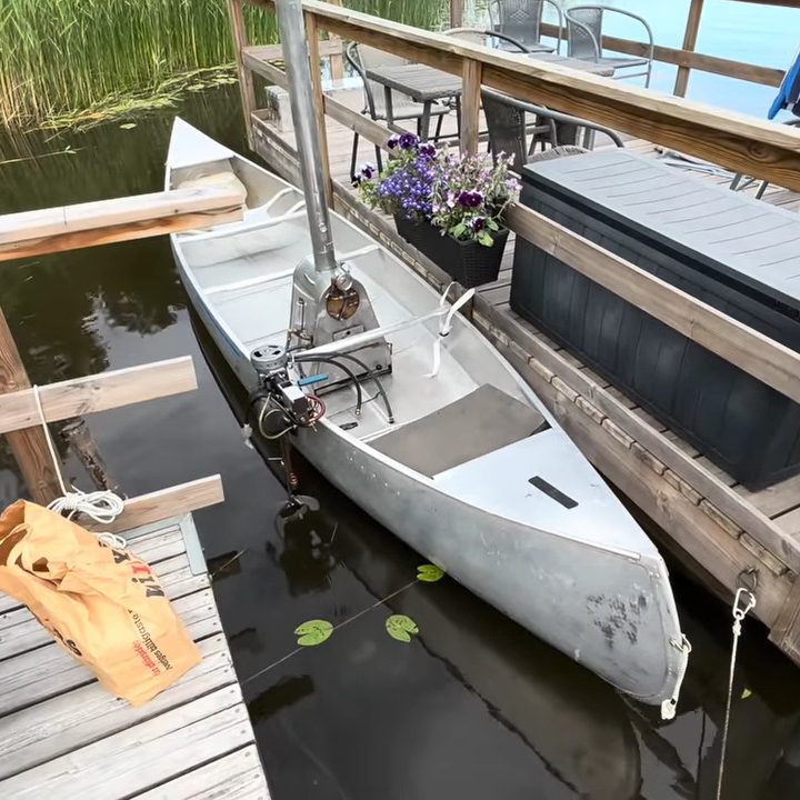 It’s Full Steam Ahead for This Motorized Canoe