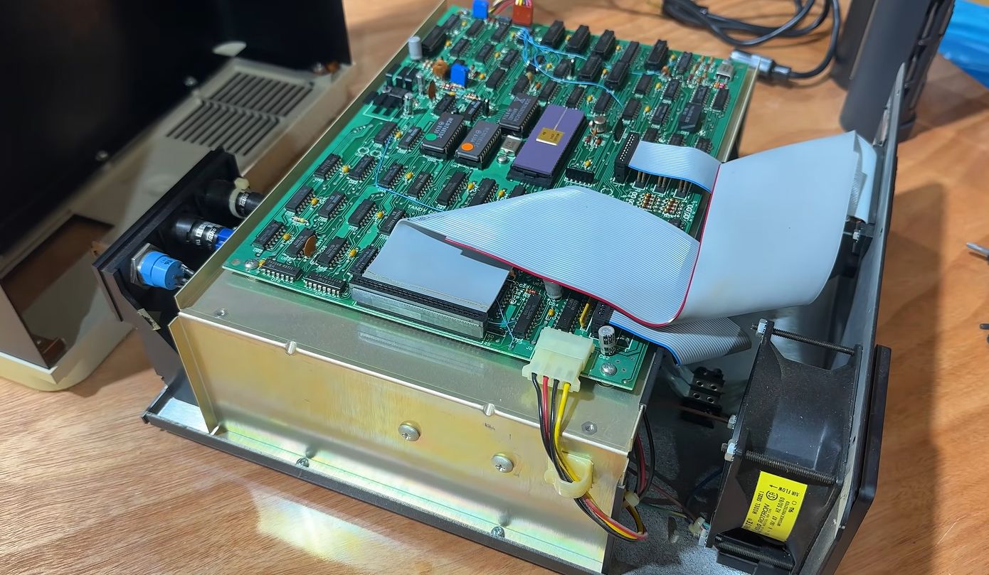 Looking at a TRS-80 12 MB External Hard Drive from 1983