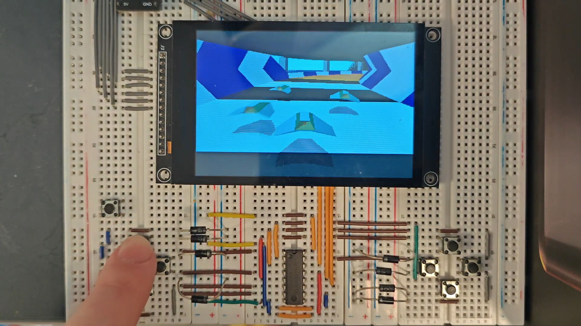 Wipeout Clone Runs Native on ESP32-S3